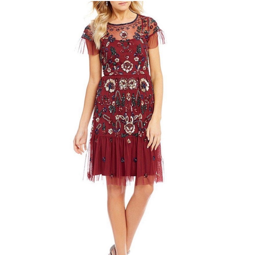COPY - NWT Gianni Bini "Wendy"  Sequin Dress in Malbec